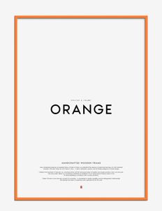 Orange Wood Frame, Poster & Frame