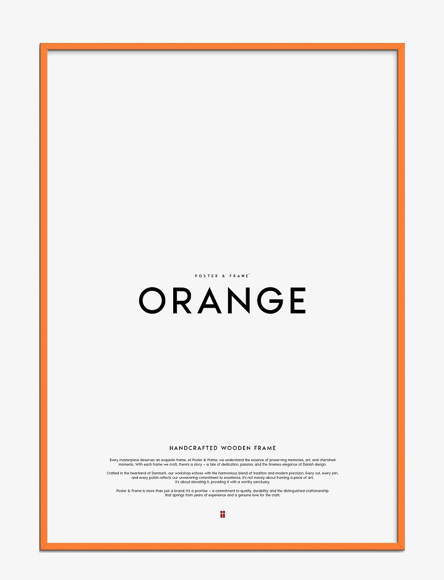 Poster & Frame - Orange Wood Frame - pildiraamid - orange - 1