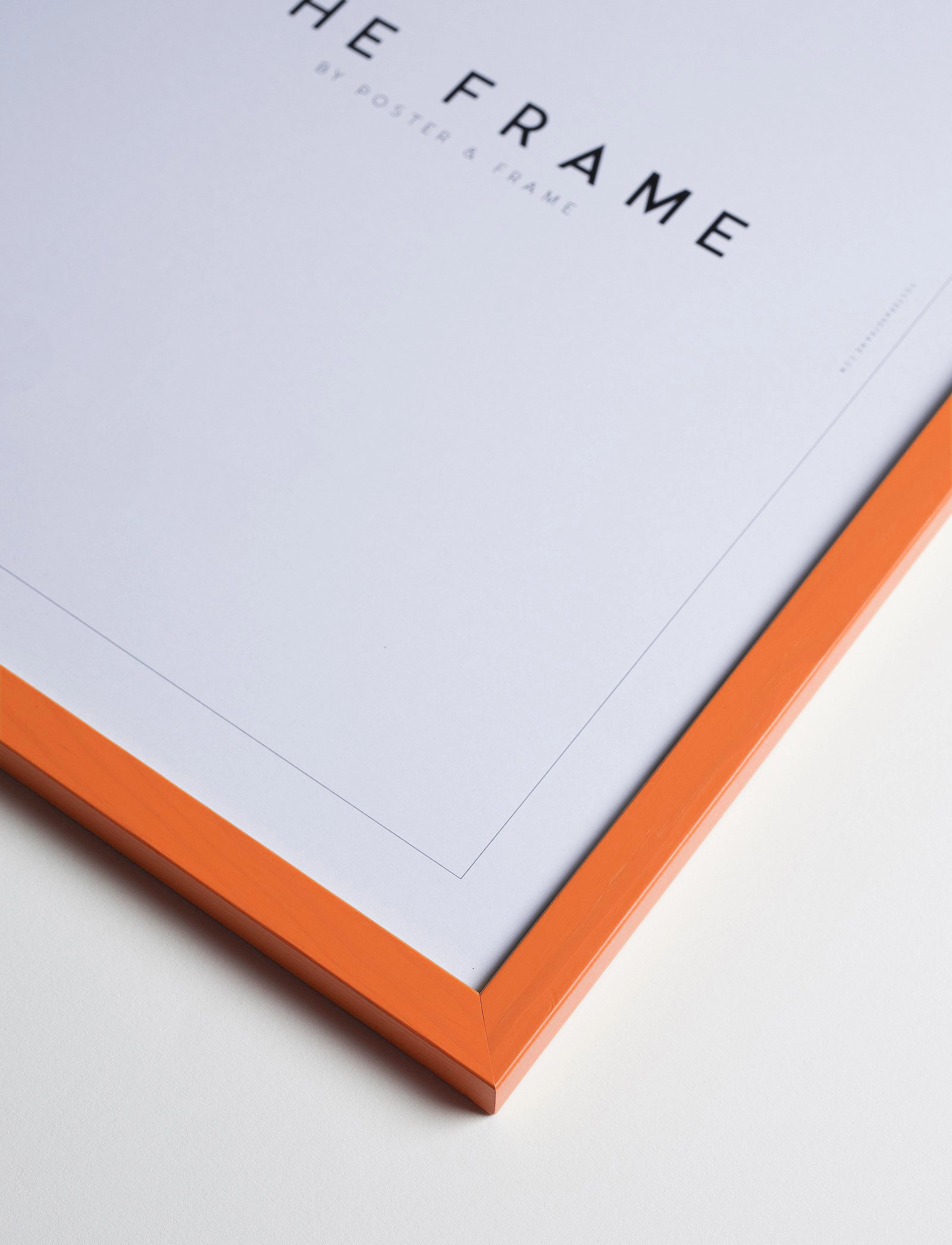 Poster & Frame Orange Wood Frame, A2, Decoration, - Frames, Homeware