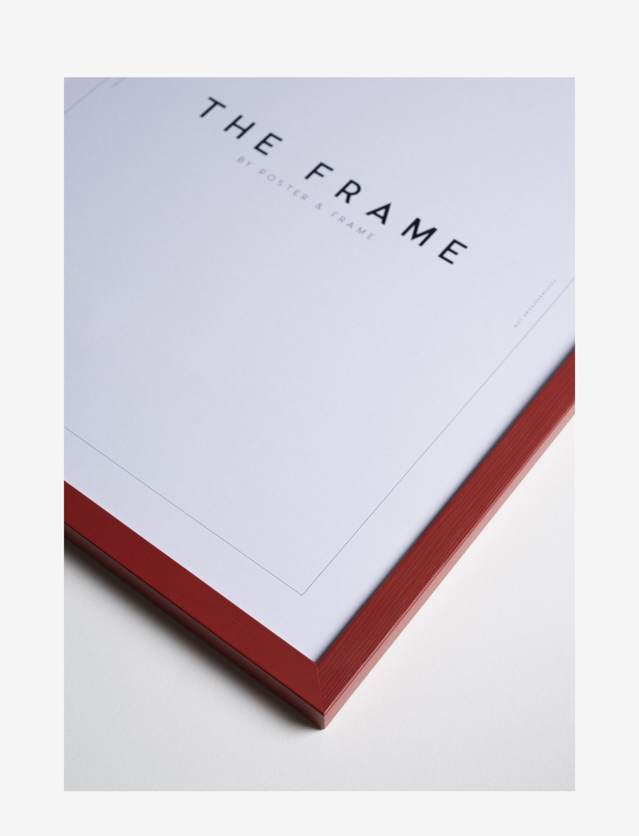Poster & Frame - Red Wood Frame - shop by price - red - 1