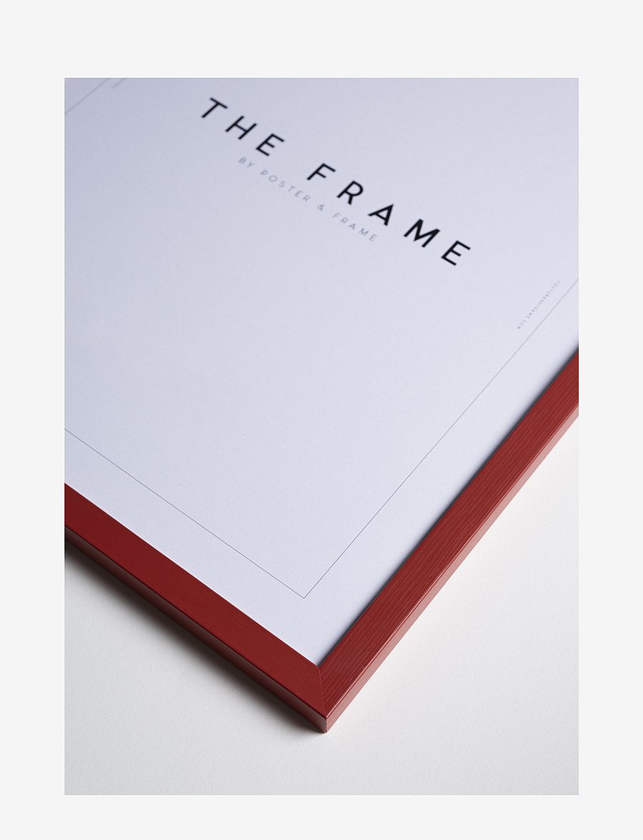 Poster & Frame - Red Wood Frame - bilderrahmen - red - 2