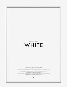 White Wood Frame, Poster & Frame