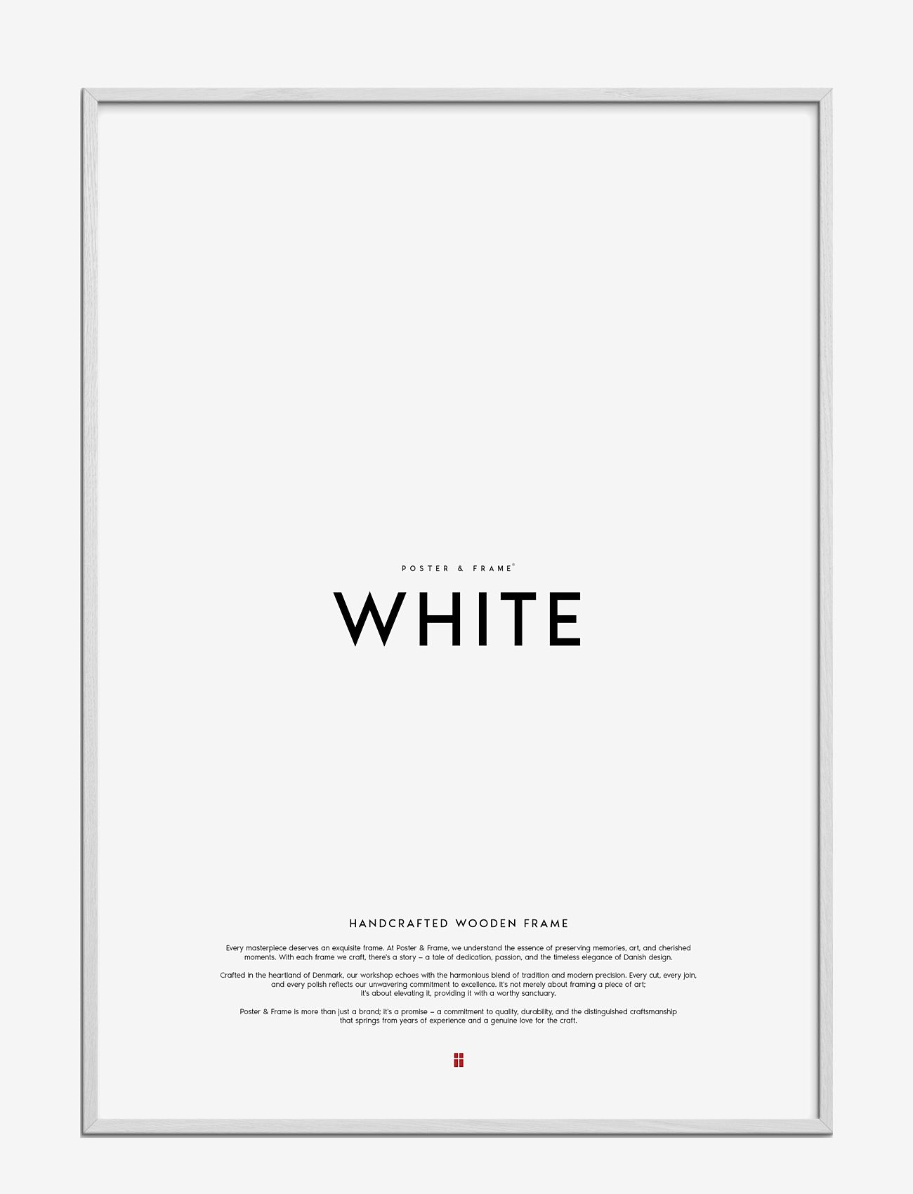 Poster & Frame - White Wood Frame - laveste priser - white - 0