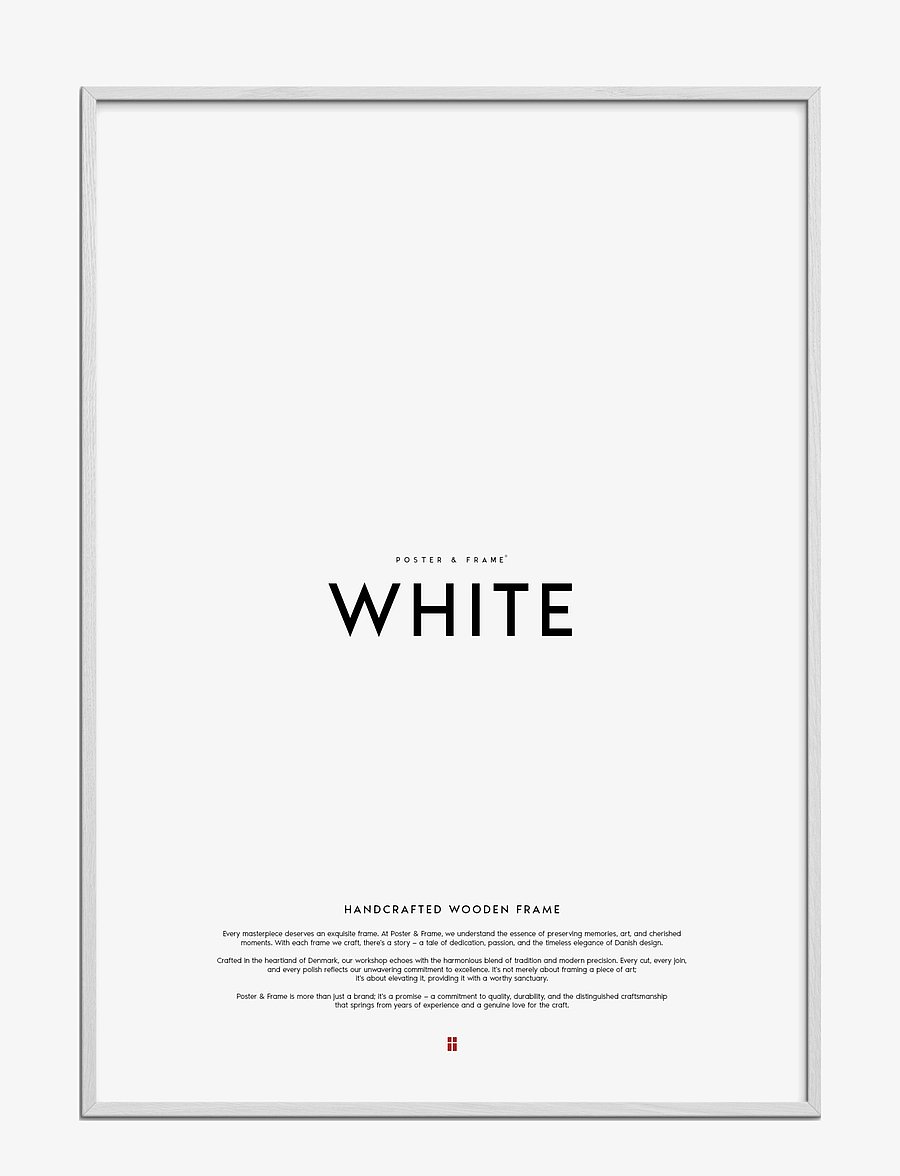 Poster & Frame - Wooden frame - 70x100 - bilderrahmen - white - 1