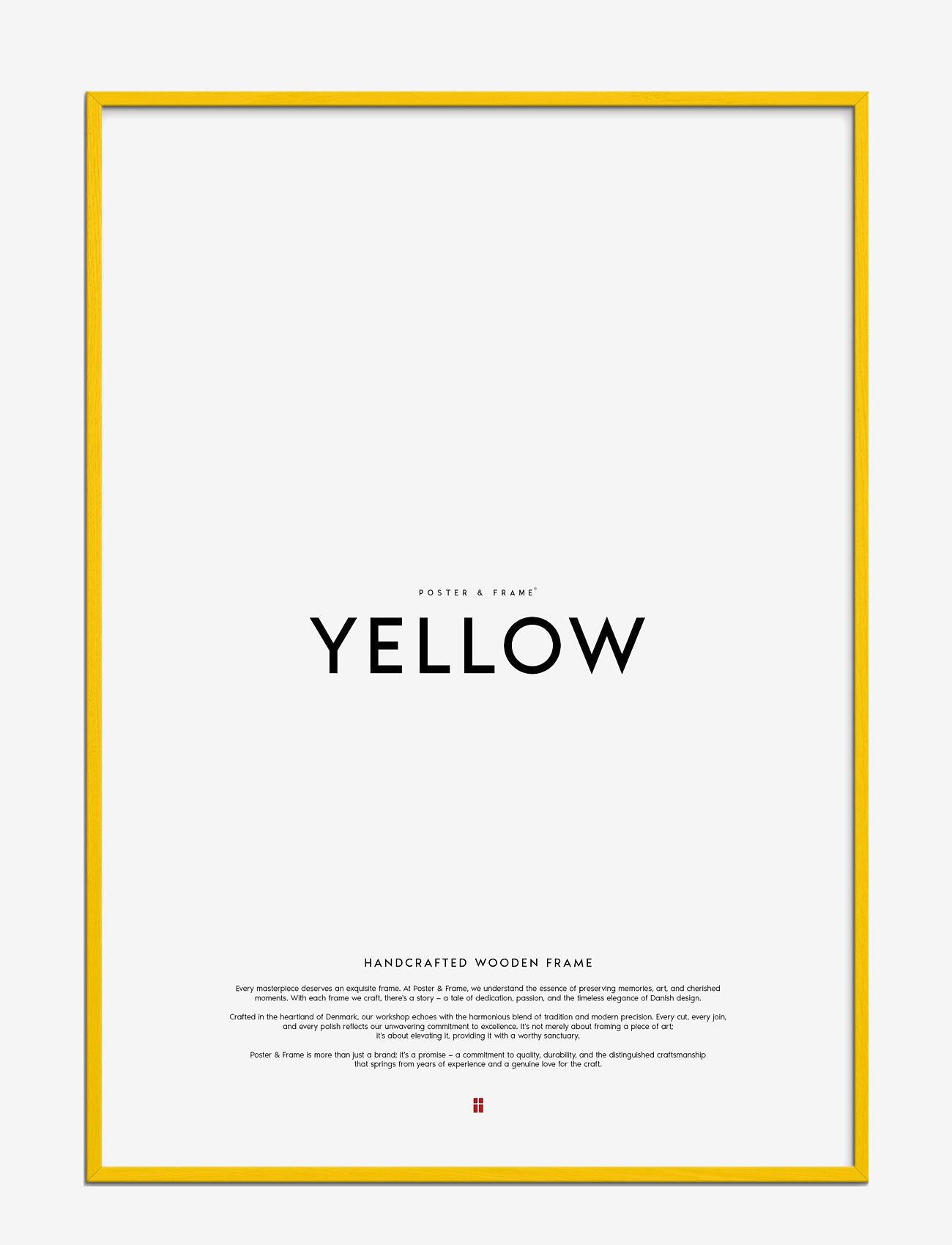 Poster & Frame - Yellow Wood Frame - laveste priser - yellow - 0