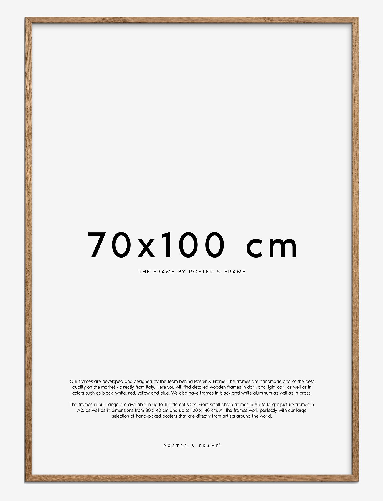 Poster & Frame - Oak Wood Frame - billedrammer - oak - 3