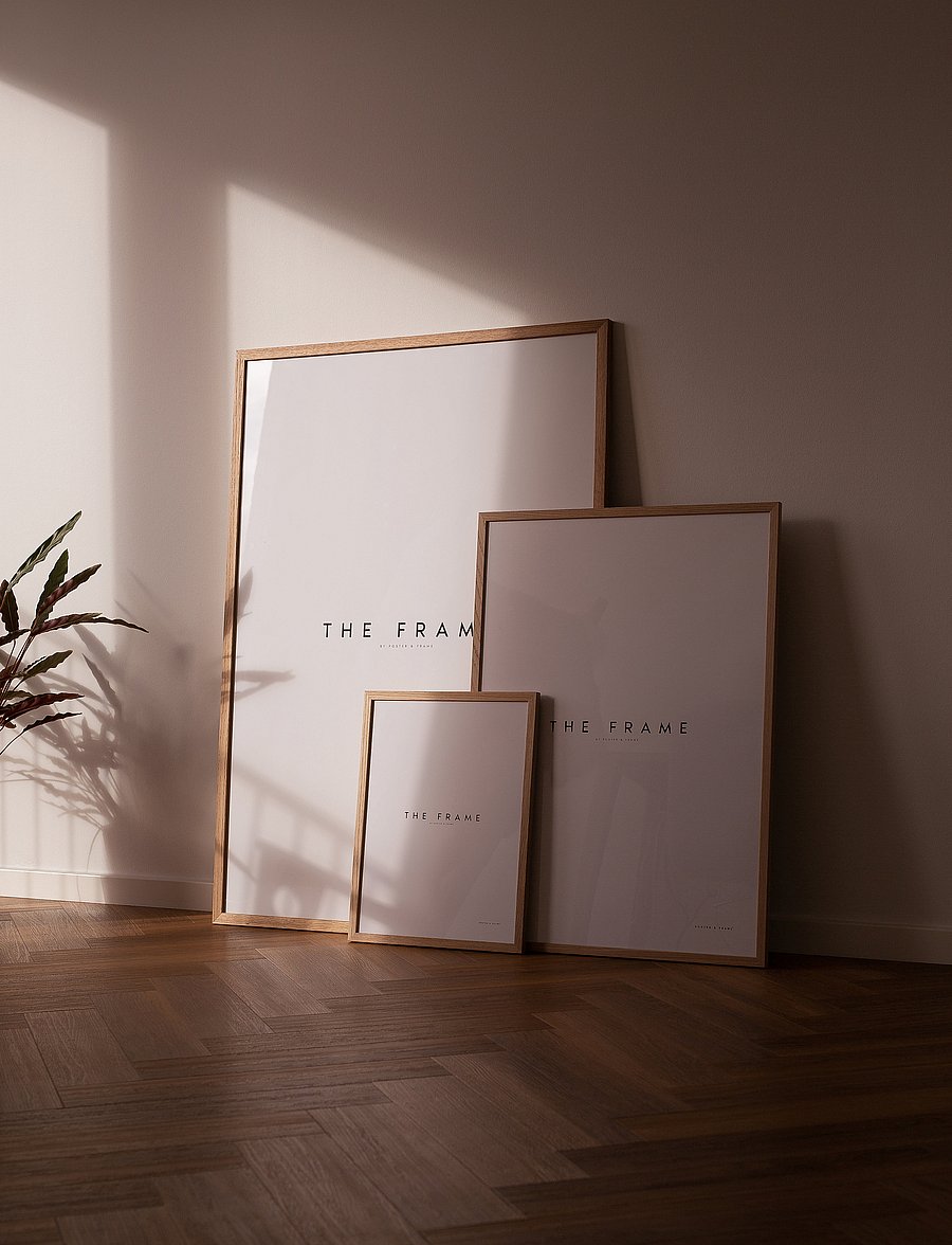 Poster & Frame - Oak Wood Frame - bilderrahmen - oak - 1