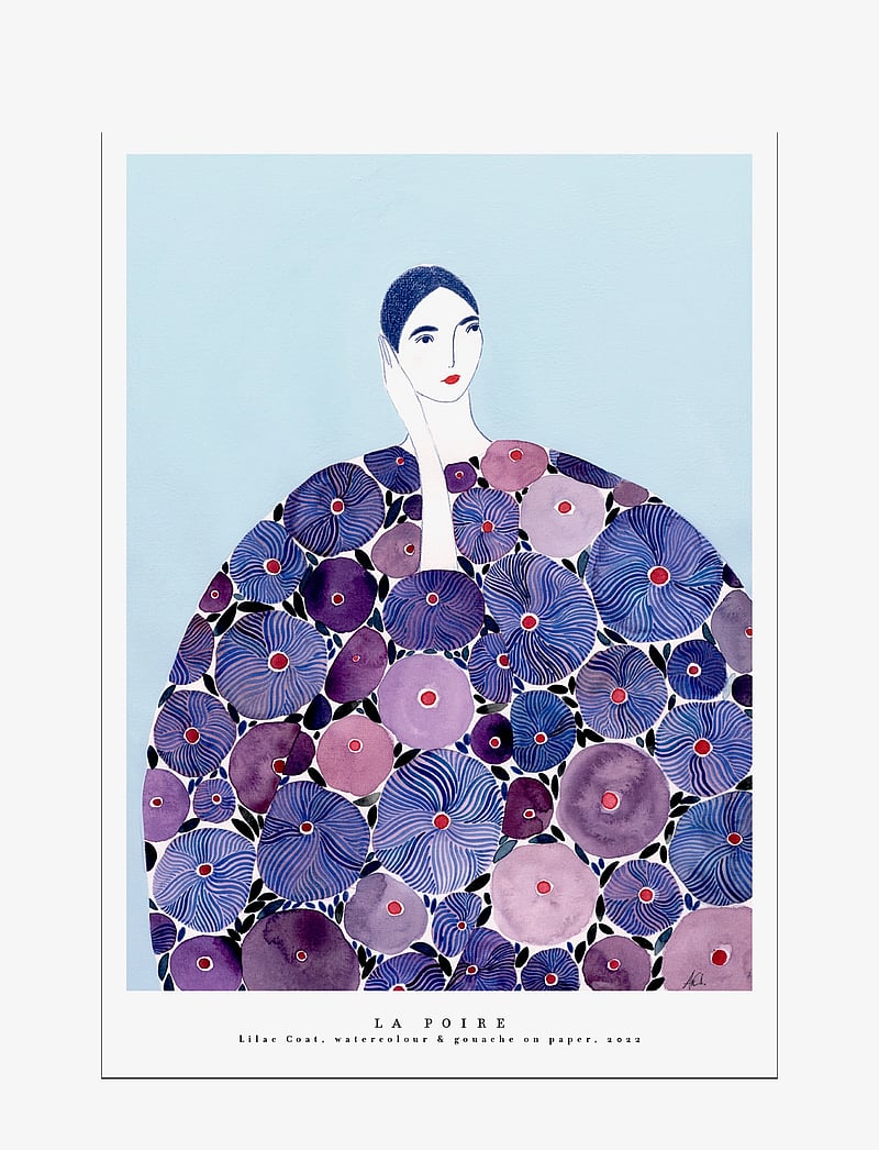 Poster & Frame - Lilac Coat - illustrationer - multi - 1