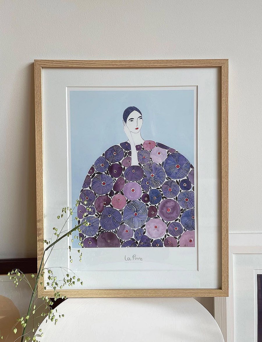 Poster & Frame - Lilac Coat - illustrationen - multi - 2