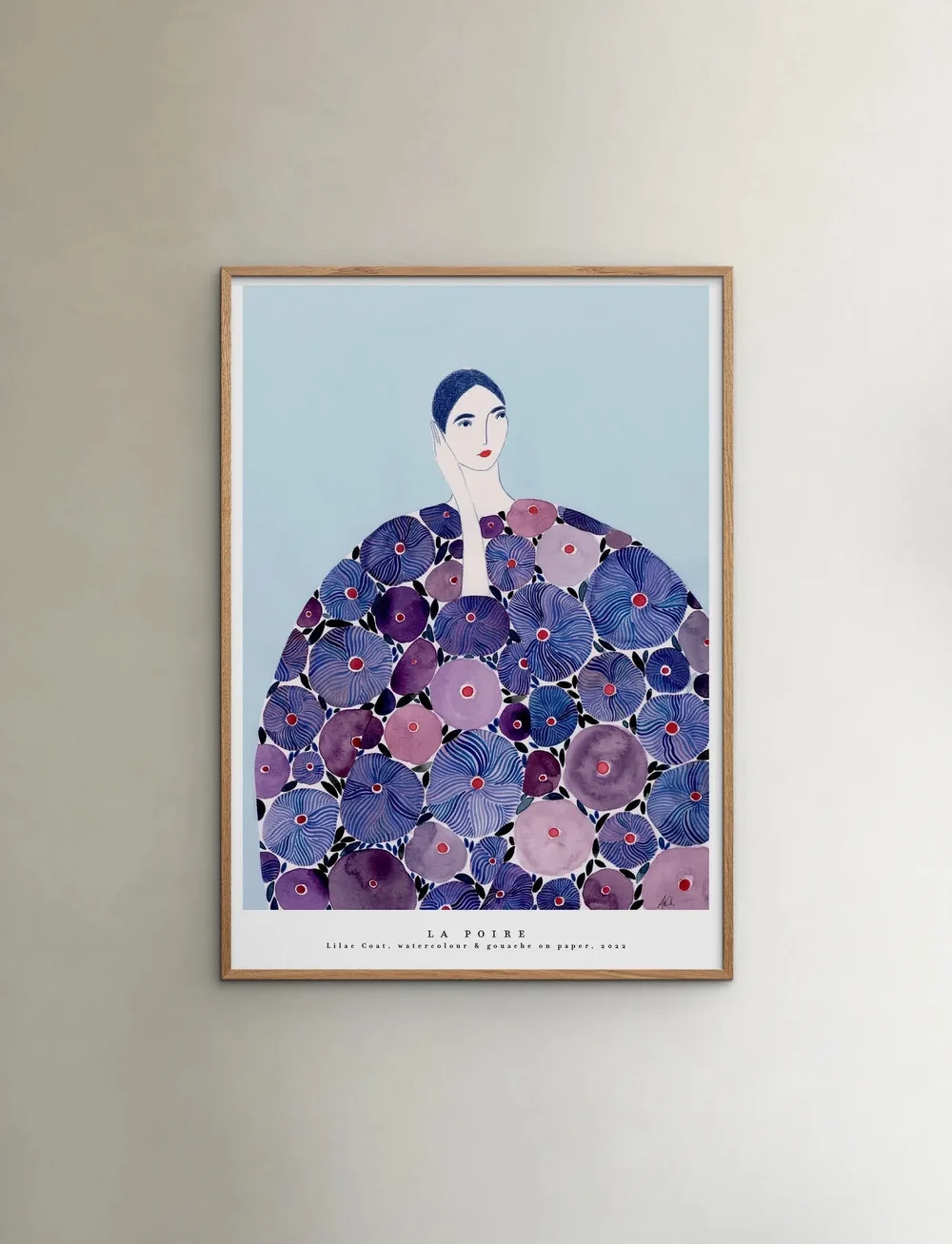 Poster & Frame - Lilac Coat - illustrationer - multi - 1