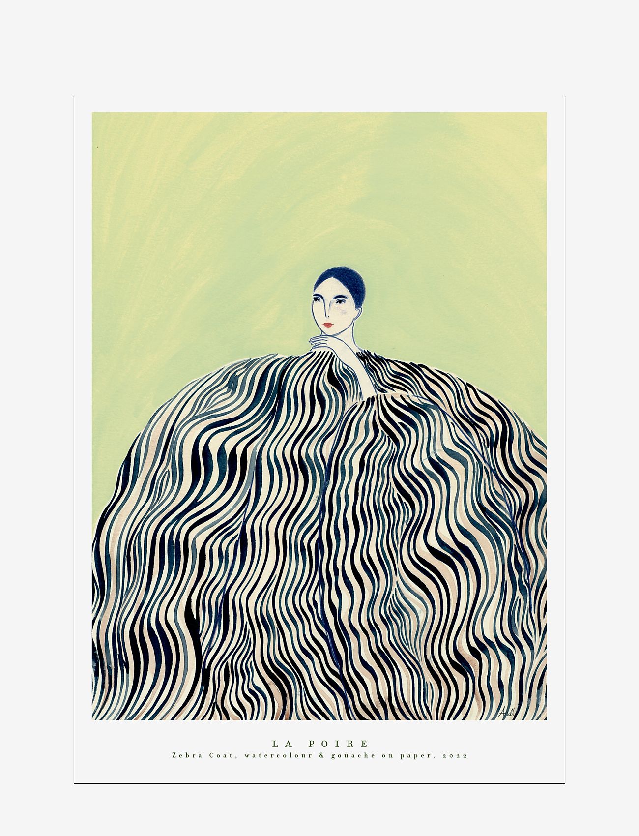 Poster & Frame - Zebra Coat - multi - 0