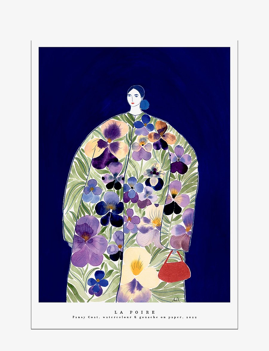 Poster & Frame - Pansy Coat - multi - 0
