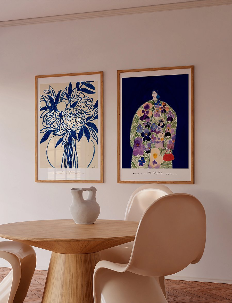Poster & Frame - Pansy Coat - multi - 1