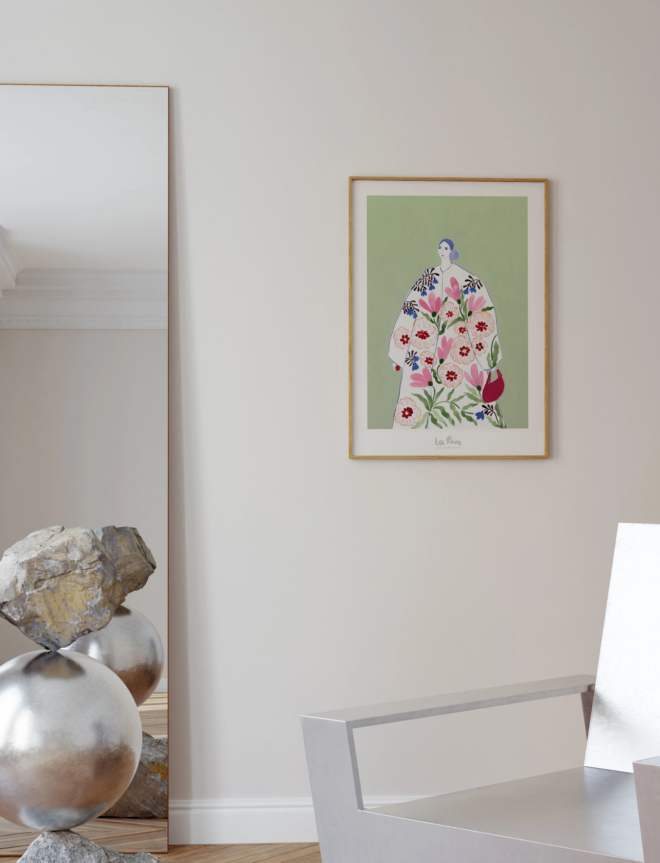 Poster & Frame Festive Coat, 50X70 cm, Posters, Mehrfarbig/gemustert - Illustrations, Homeware