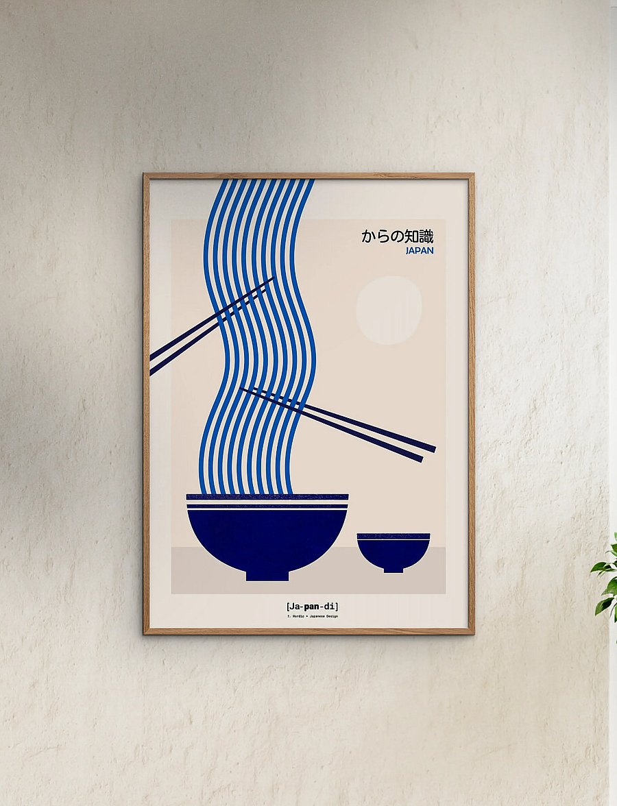 Poster & Frame - Japandi - Nordic + Japanese Design II - illustrationen - multi-coloured - 0