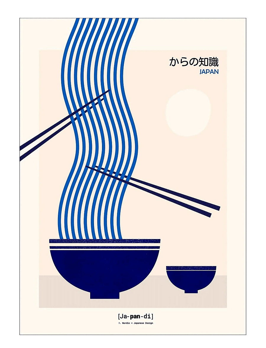 Poster & Frame - Japandi - Nordic + Japanese Design II - illustrationen - multi-coloured - 1