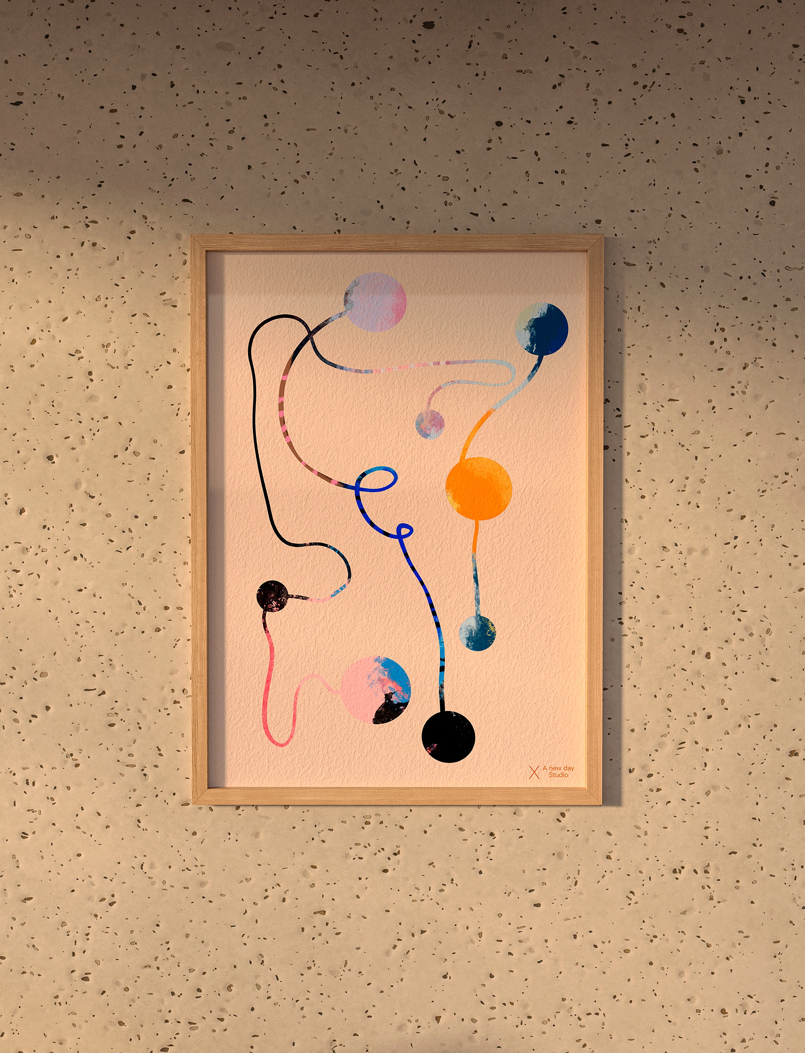 Poster & Frame - A New Day Studio - Orbit - multi - 1