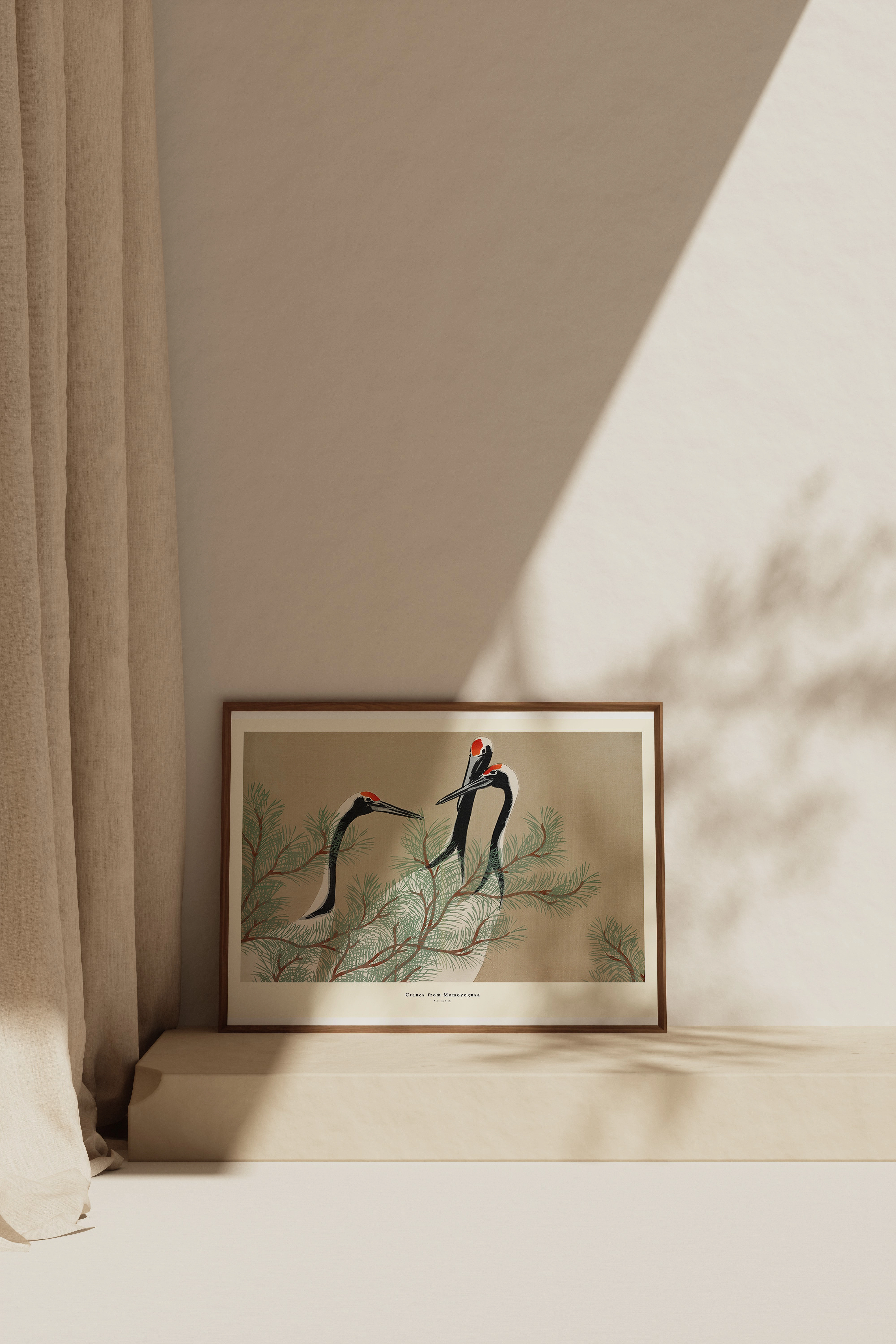 Poster & Frame Cranes-From-Momoyogusa, 29.7X42 cm, Posters, Mehrfarbig/gemustert - Animals, Homeware