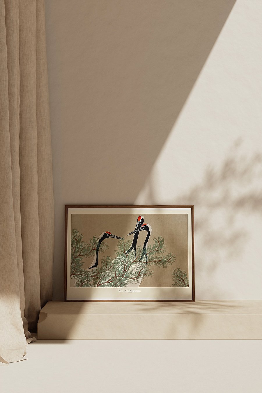 Poster & Frame - cranes-from-momoyogusa - loomad - multi-colored - 0