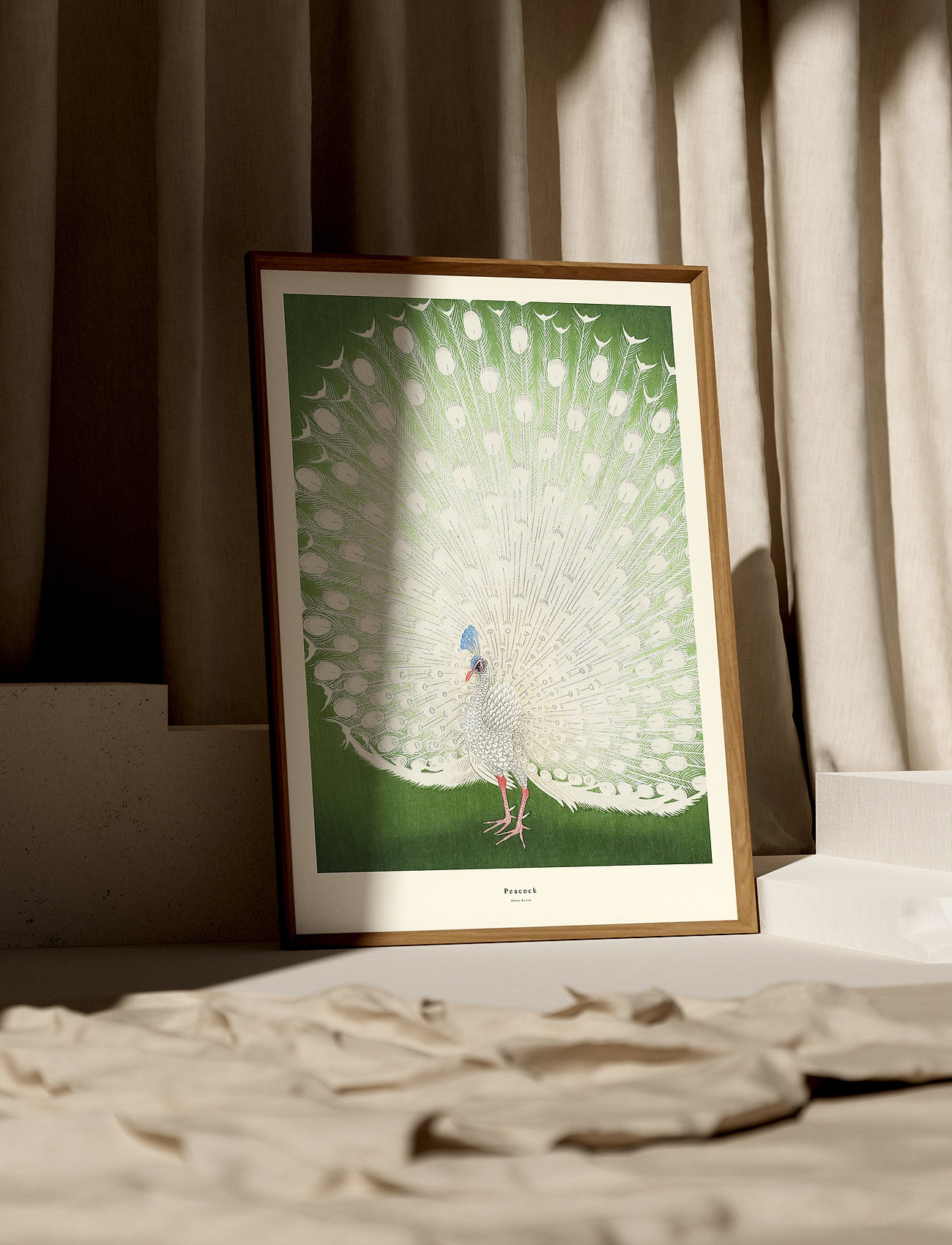 Poster & Frame Peacock-1, 50X70 cm, Posters, Grün - Animals, Homeware