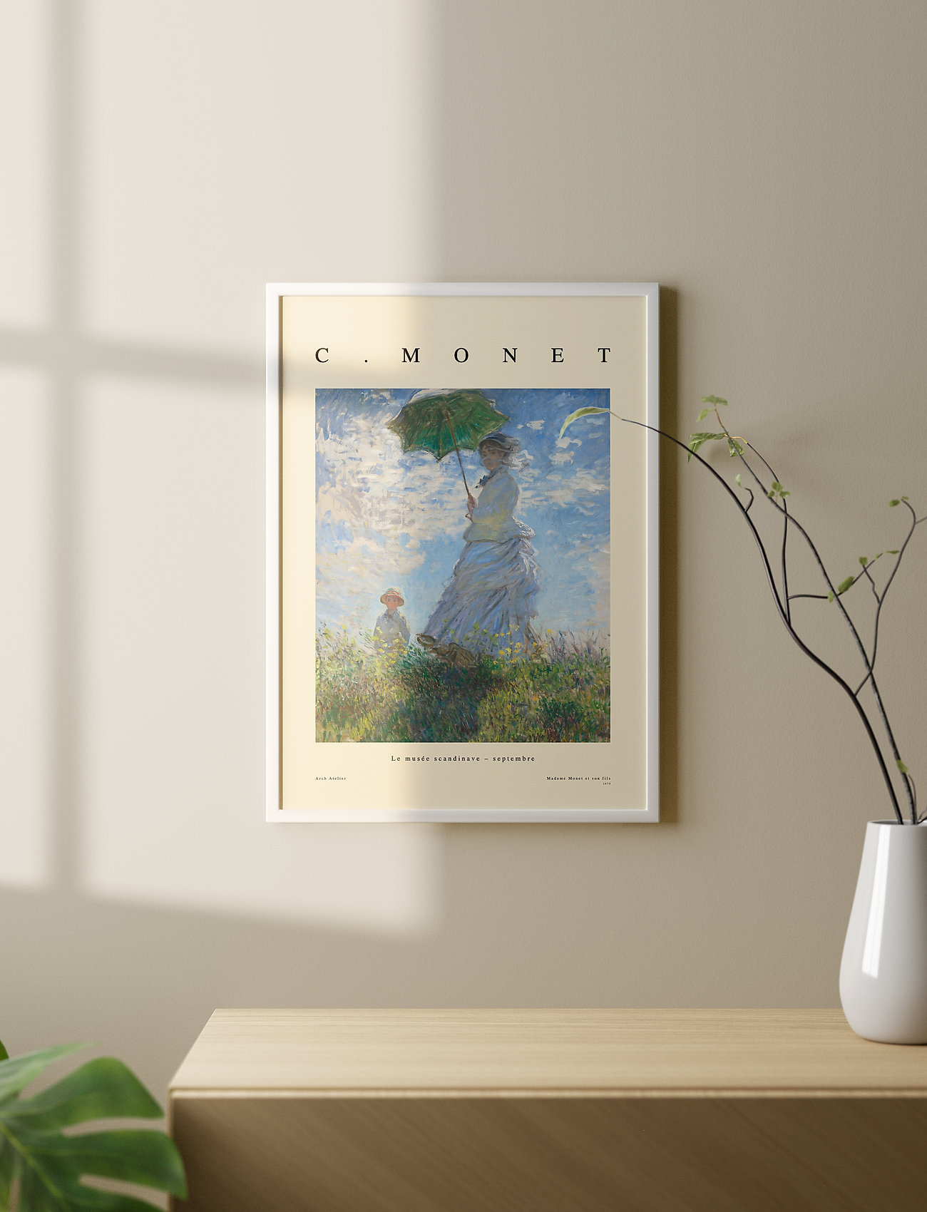 Poster & Frame - claude-monet-madame-monet-et-son-fils - nature prints - multi-colored - 1