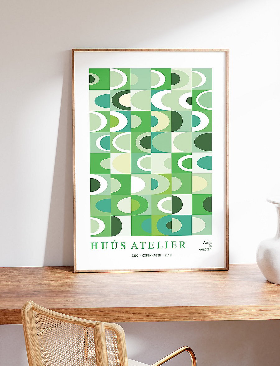 Poster & Frame - archi-rosa - grafische muster - green - 0