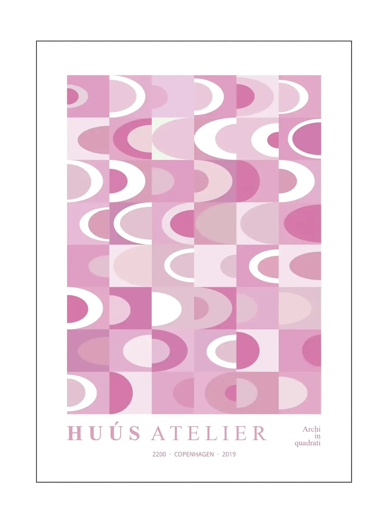 Poster & Frame Archi-Rosa, 50X70 cm, Decoration, Mehrfarbig/gemustert - Posters, Homeware