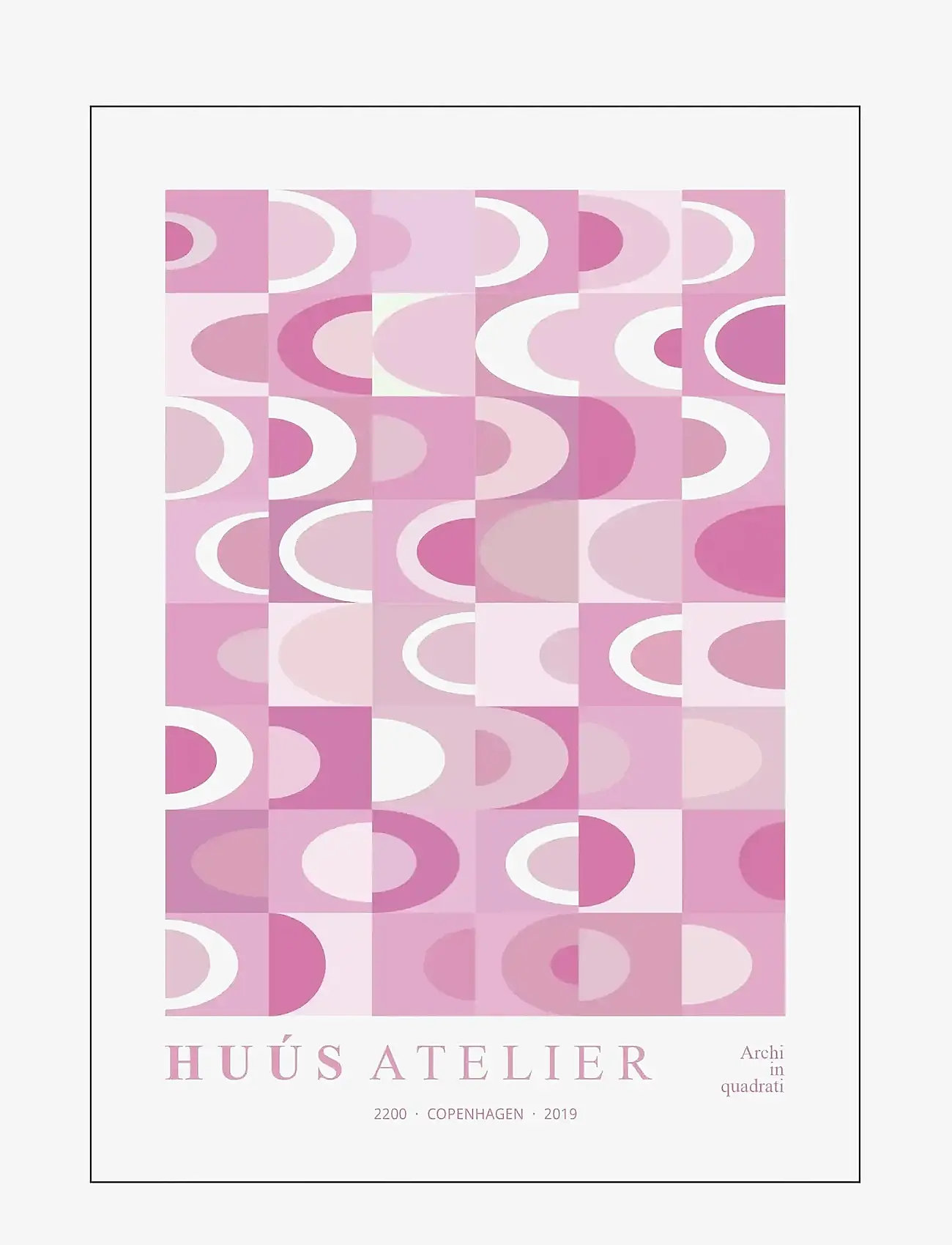 Poster & Frame - archi-rosa - grafiske mønstre - pink - 0