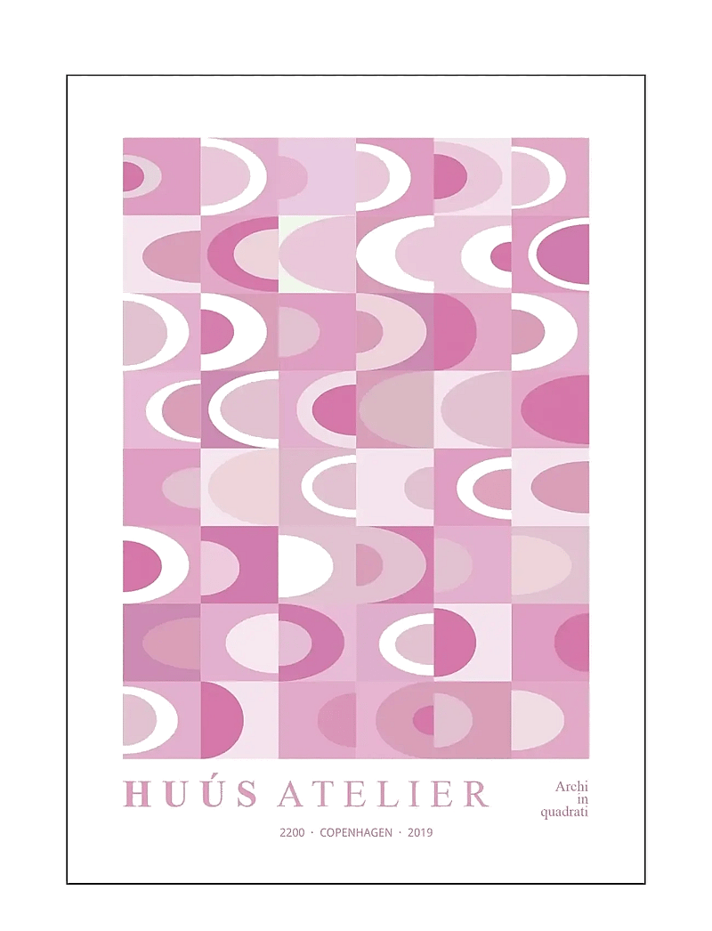 Poster & Frame - archi-rosa - grafische muster - pink - 0