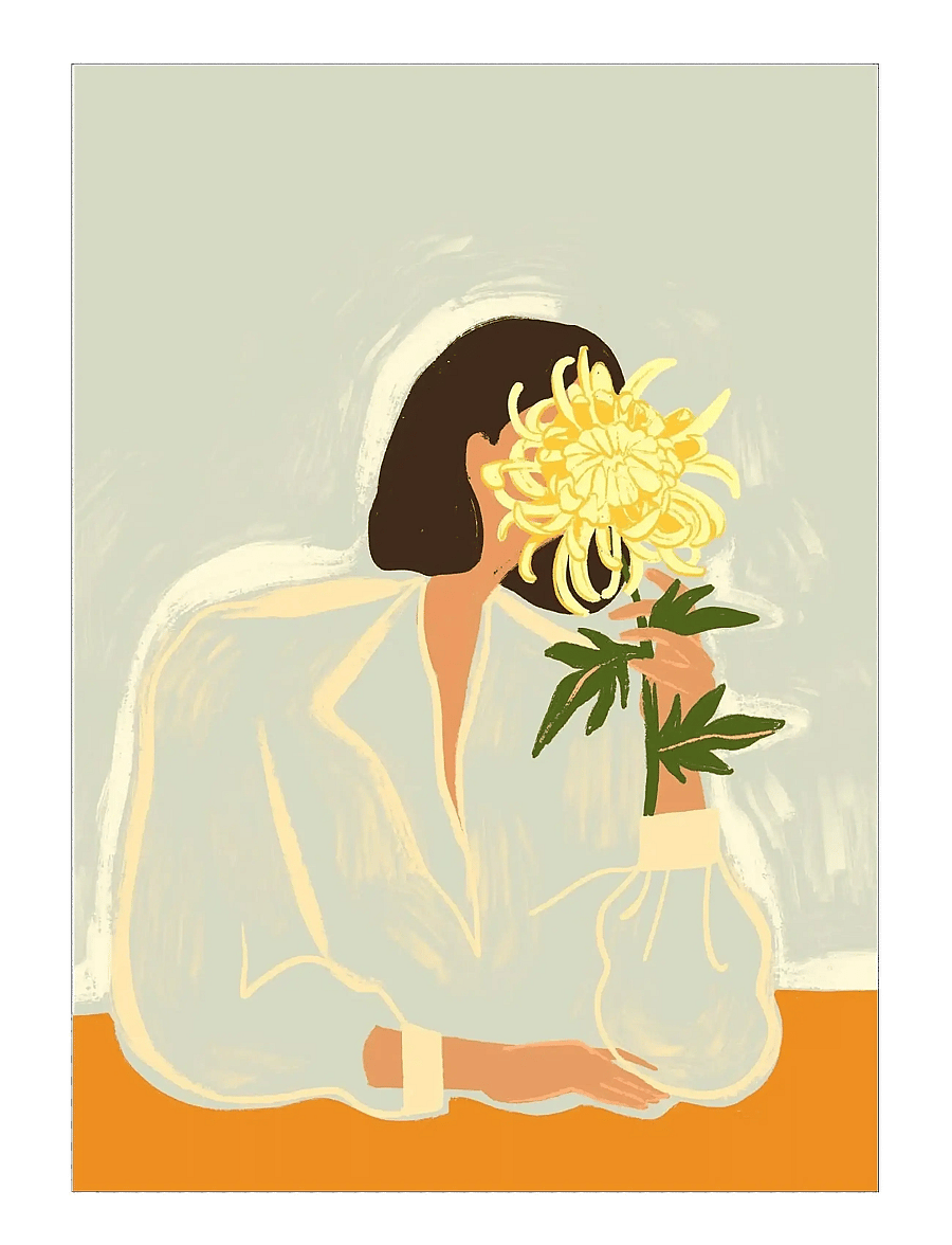 Poster & Frame - Arty Guava - The Crysanthemum - illustrationen - multi - 1
