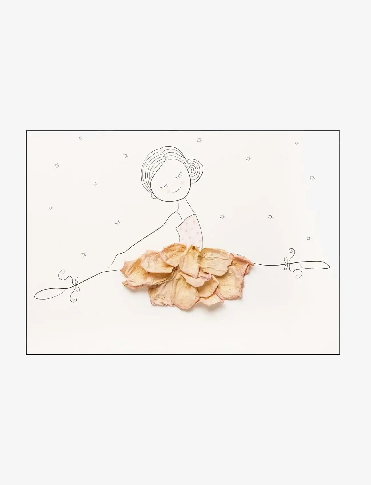 Poster & Frame - Mette Handberg - Ballerina Amalie - cirkus - beige - 1