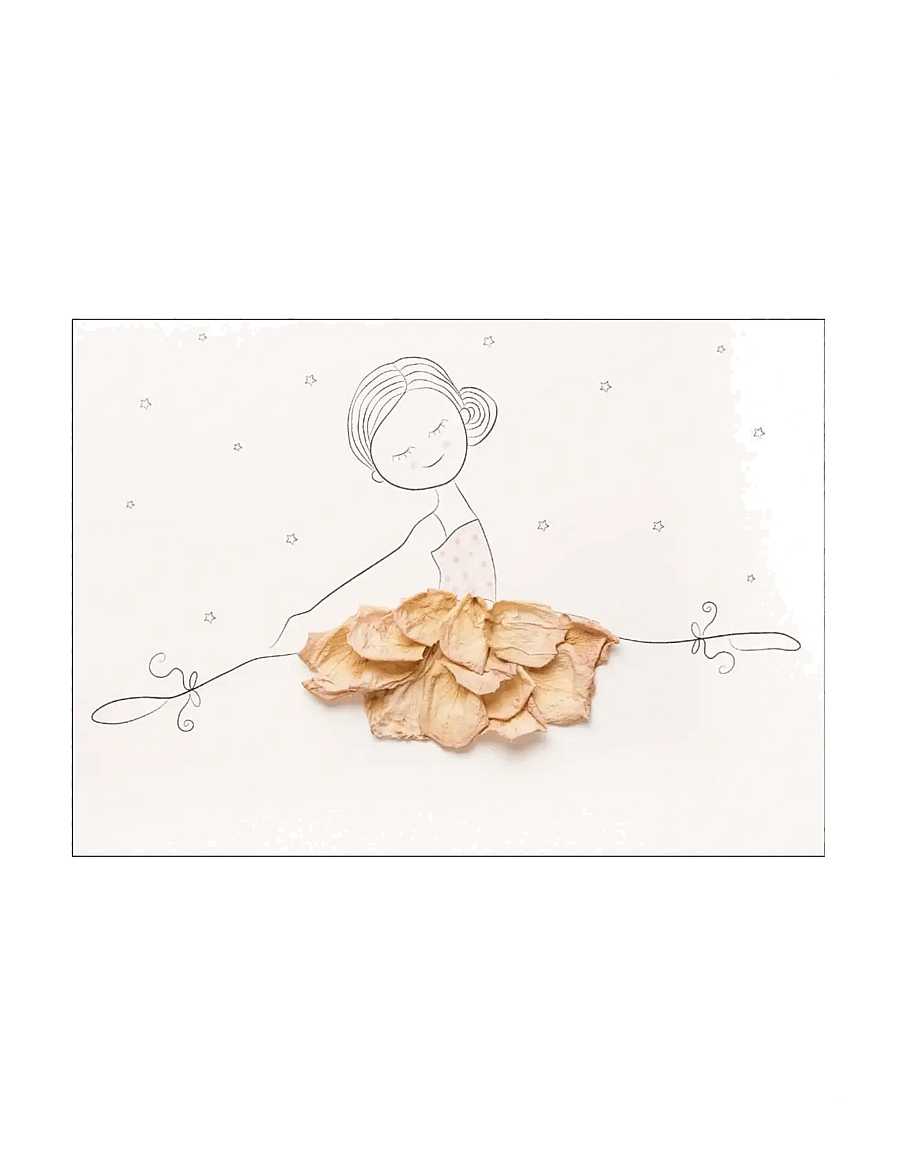 Poster & Frame - Mette Handberg - Ballerina Amalie - tsirkus - beige - 1
