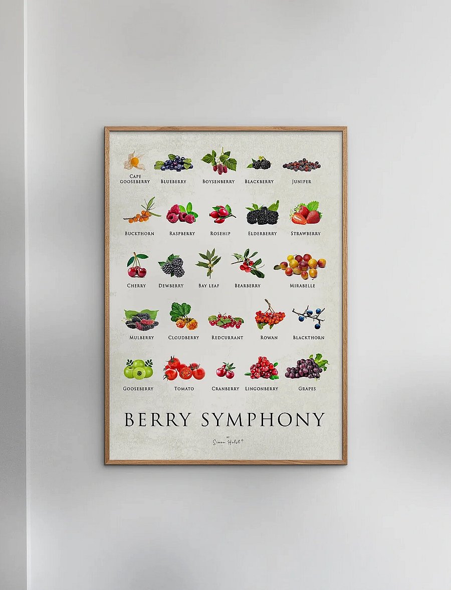 Poster & Frame - Simon Holst - Berry Symphony - essen - multi - 0
