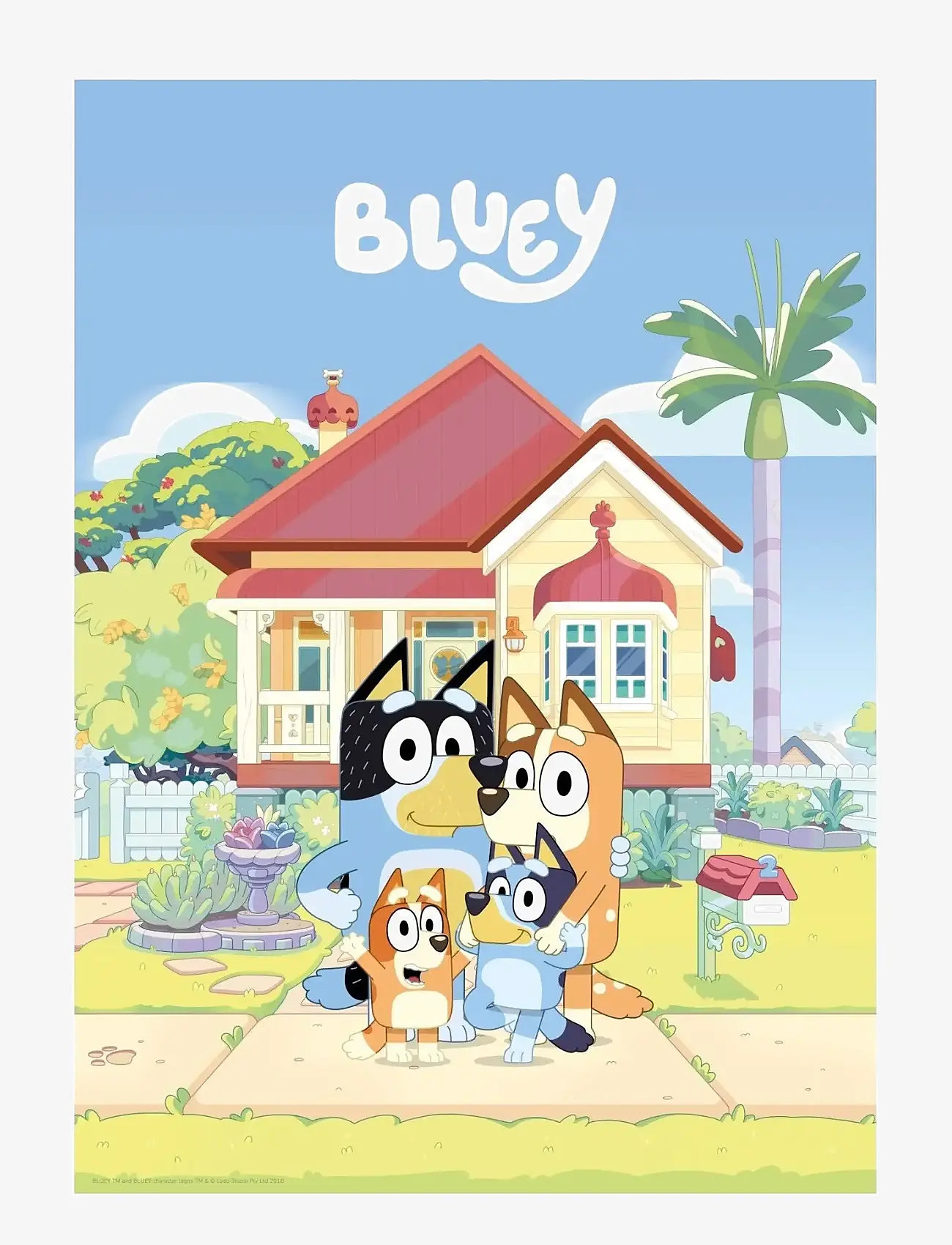 Poster & Frame - Bluey - Family - dyr - multicolor - 1