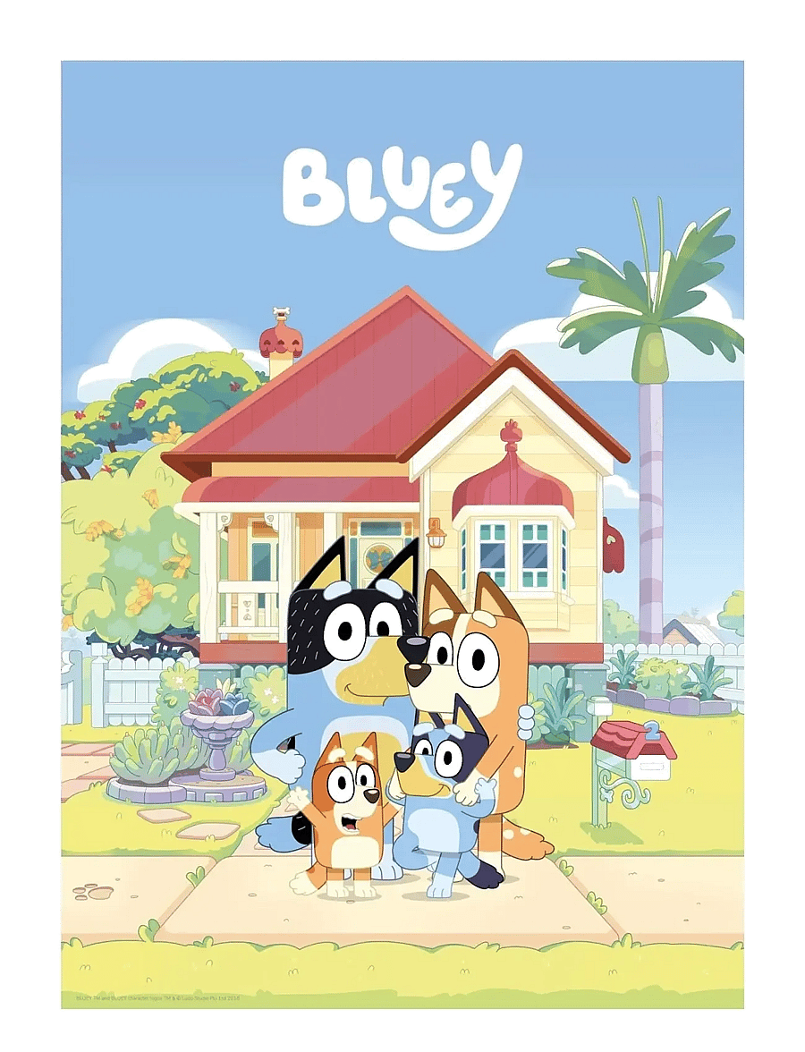 Poster & Frame - Bluey - Family - dzīvnieki - multicolor - 1