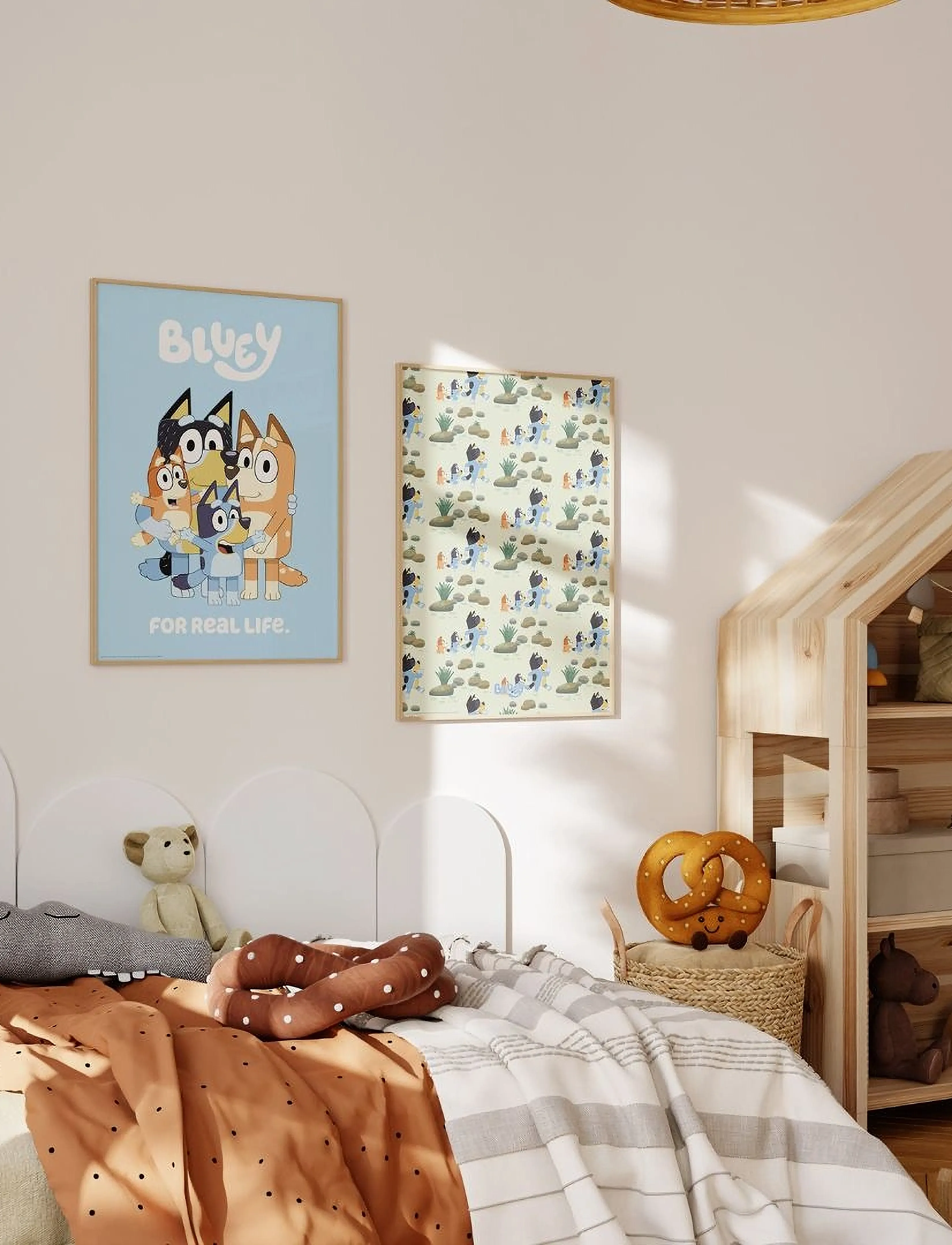 Poster & Frame - Bluey - Family For Real Life - tiere - blue - 2