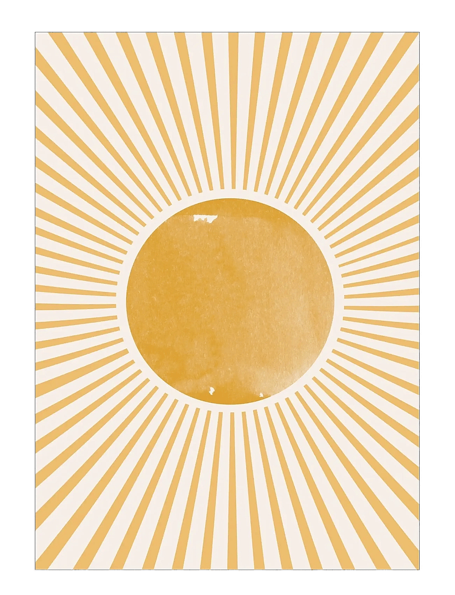 Poster & Frame - THE MIUUS STUDIO - Boho Sun - illustrationen - yellow - 1