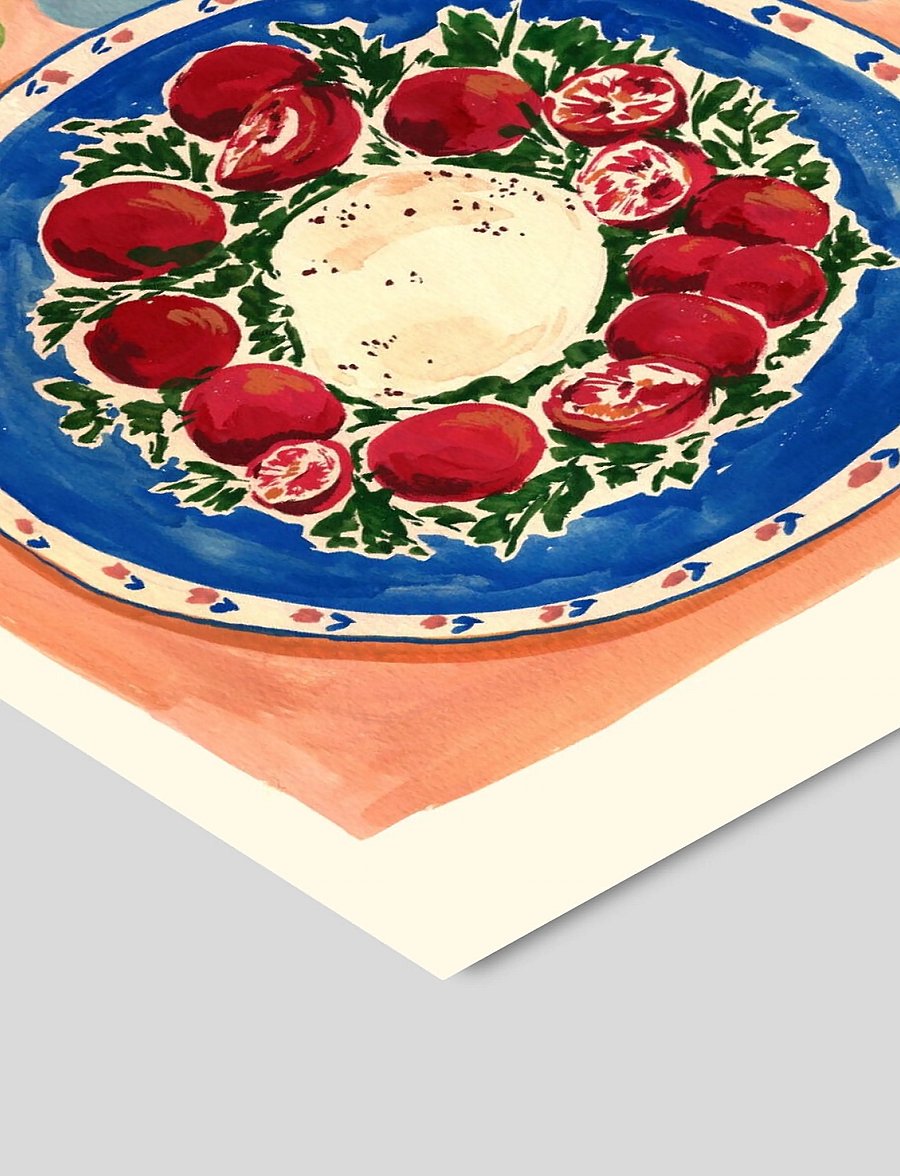 Poster & Frame - Sicily Dinner - grafische muster - multi-coloured - 2