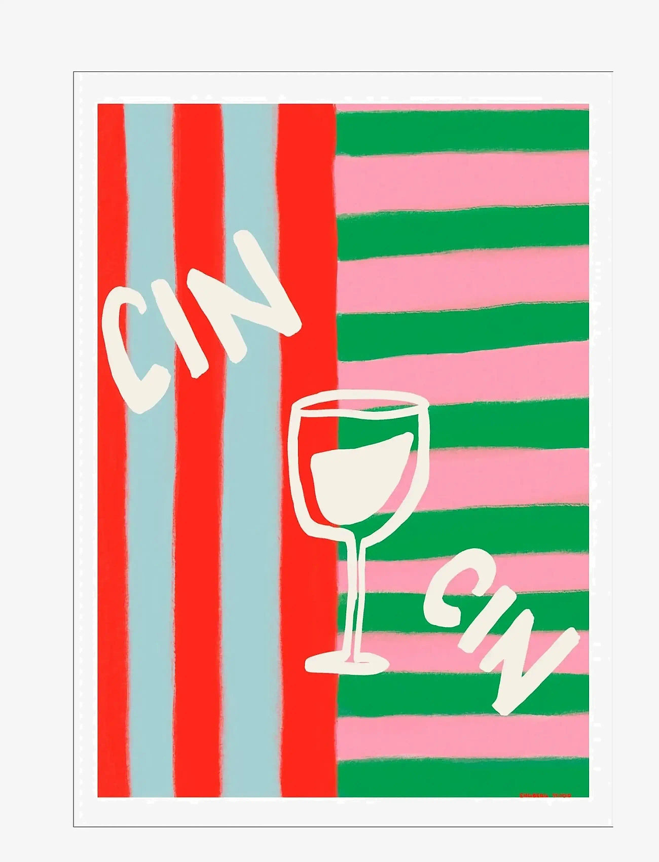 Poster & Frame - Engberg Studio - Cin Cin - illustrationen - multi - 0