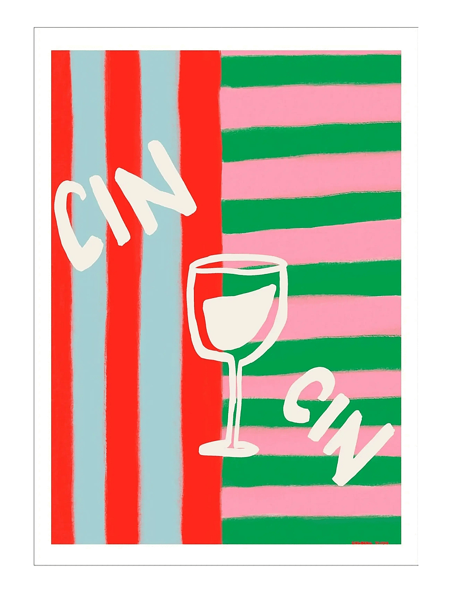 Poster & Frame - Engberg Studio - Cin Cin - illustrationen - multi - 1