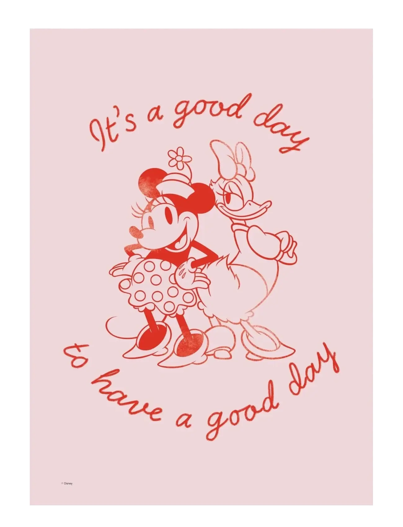 Poster & Frame Disney It’s A Good Day To Have A Good Day, Plakat, Pink, Str: 30X 40CM