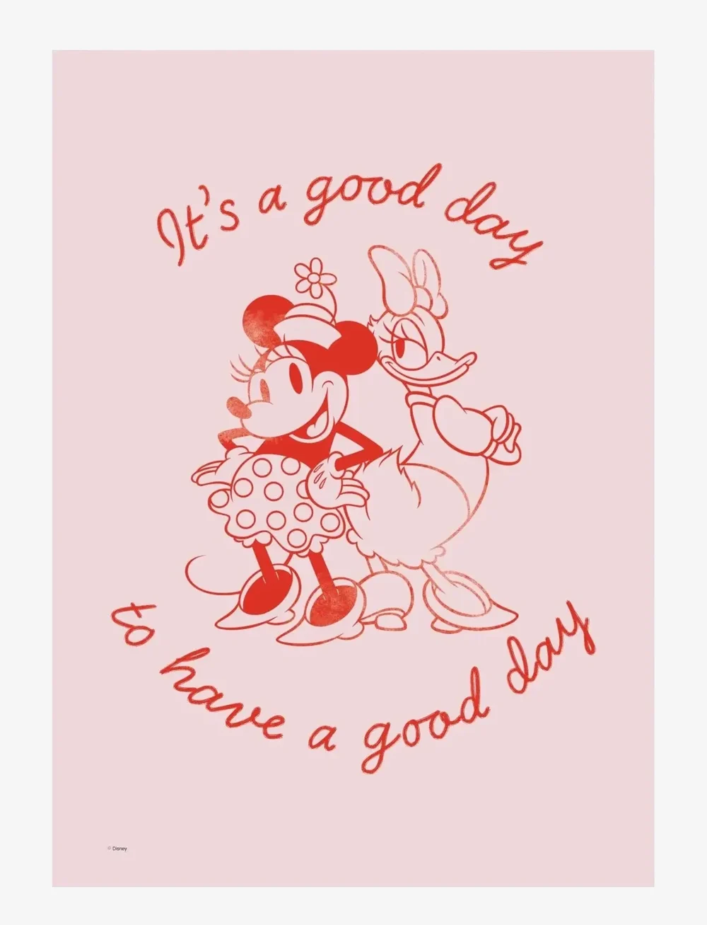 Poster & Frame - Disney - It’s a good day to have a good day - freundschaft - pink - 1