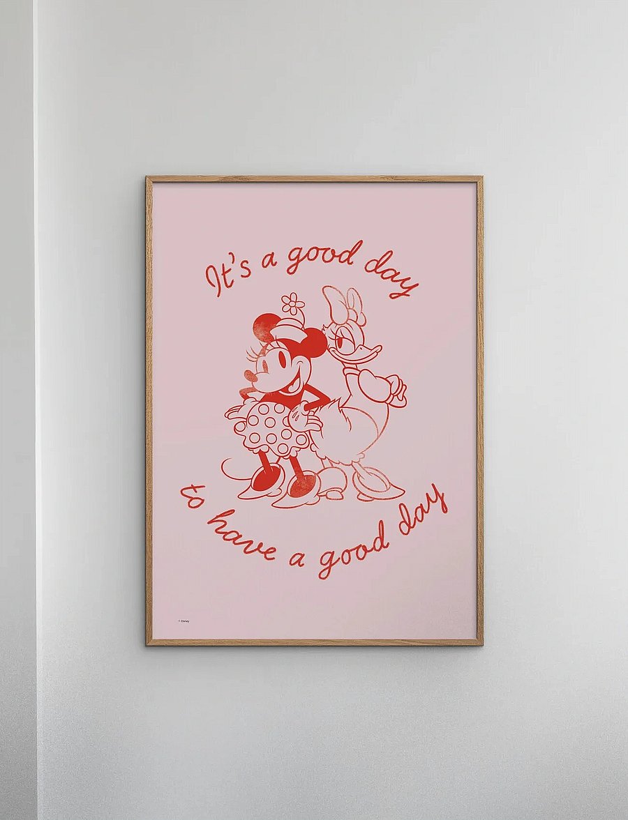 Poster & Frame - Disney - It’s a good day to have a good day - freundschaft - pink - 0