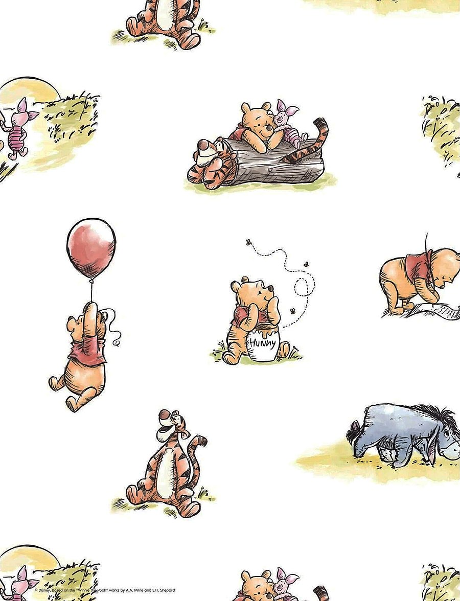 Poster & Frame - Disney - Winnie The Pooh Classic Pattern - tiere - multicolor - 1