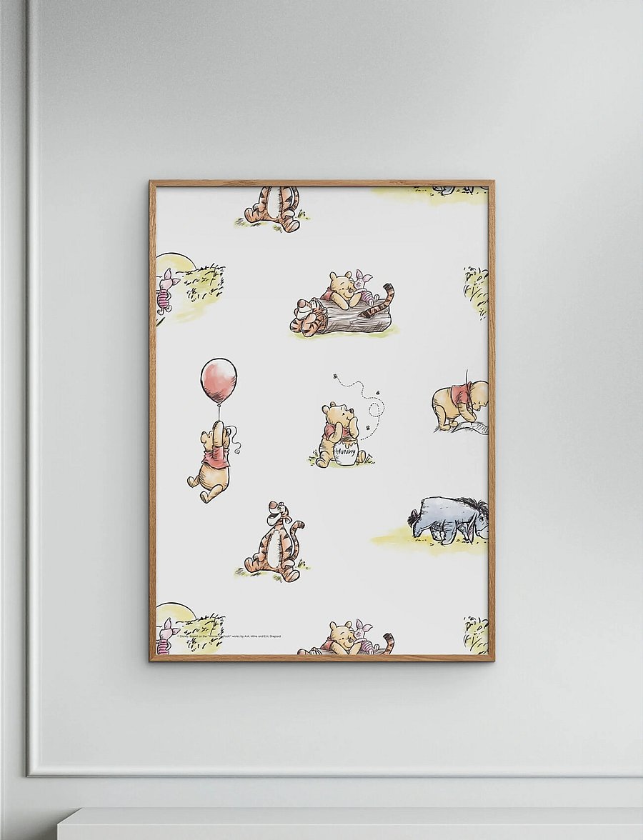Poster & Frame - Disney - Winnie The Pooh Classic Pattern - tiere - multicolor - 0