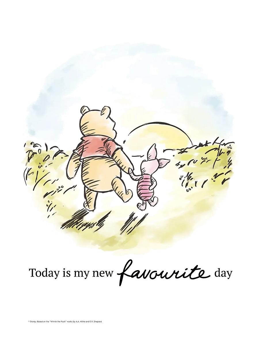 Poster & Frame - Disney - Winnie the Pooh - Friendship Sunset - tiere - multicolor - 1