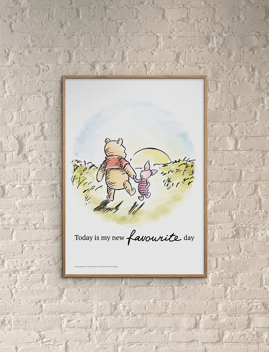 Poster & Frame - Disney - Winnie the Pooh - Friendship Sunset - tiere - multicolor - 0