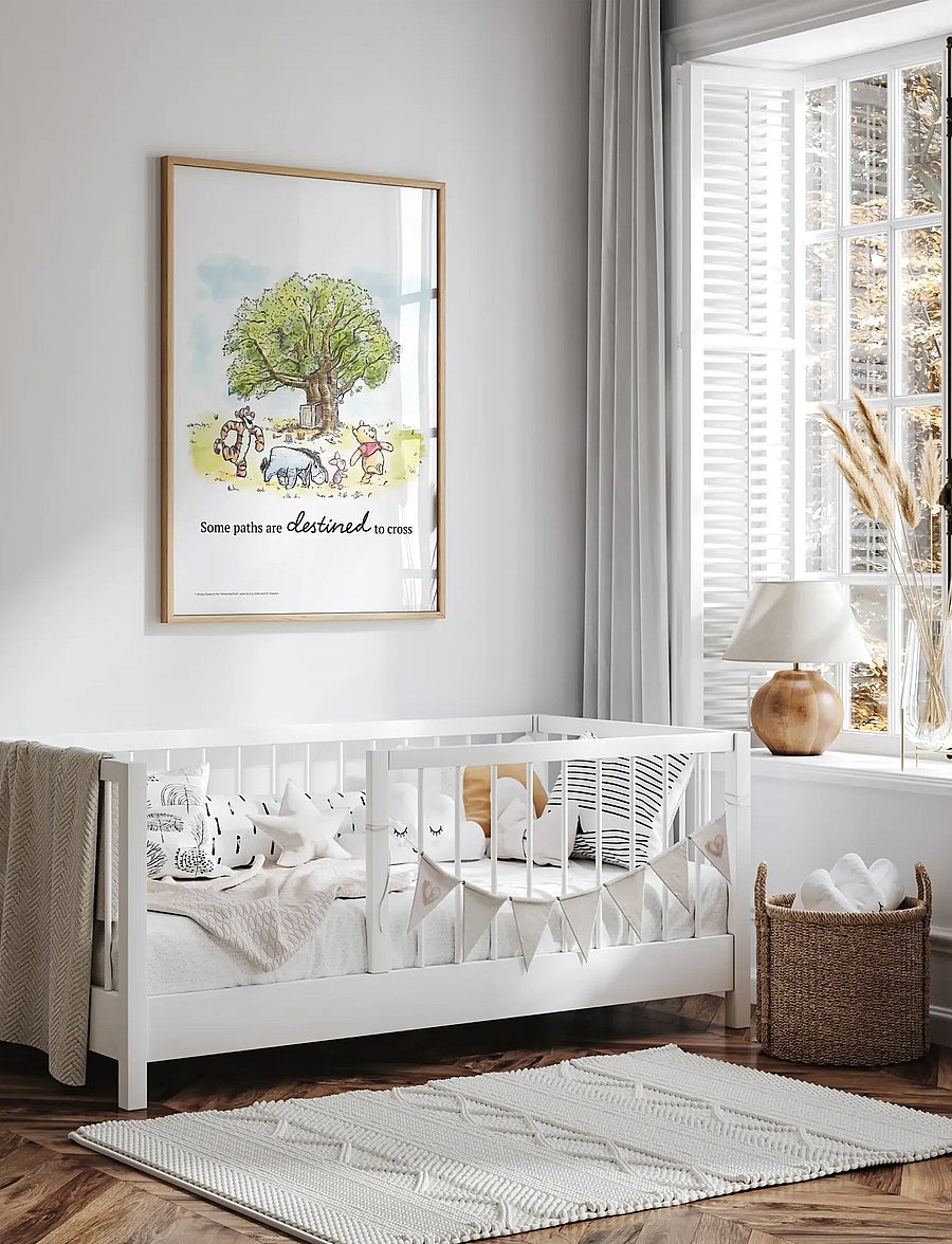 Poster & Frame - Disney - Winnie the Pooh - Tree Gathering Print - loomad - multicolor - 2