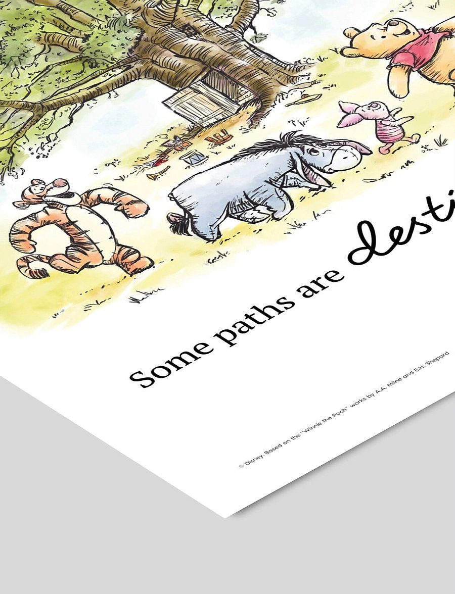 Poster & Frame - Disney - Winnie the Pooh - Tree Gathering Print - loomad - multicolor - 3