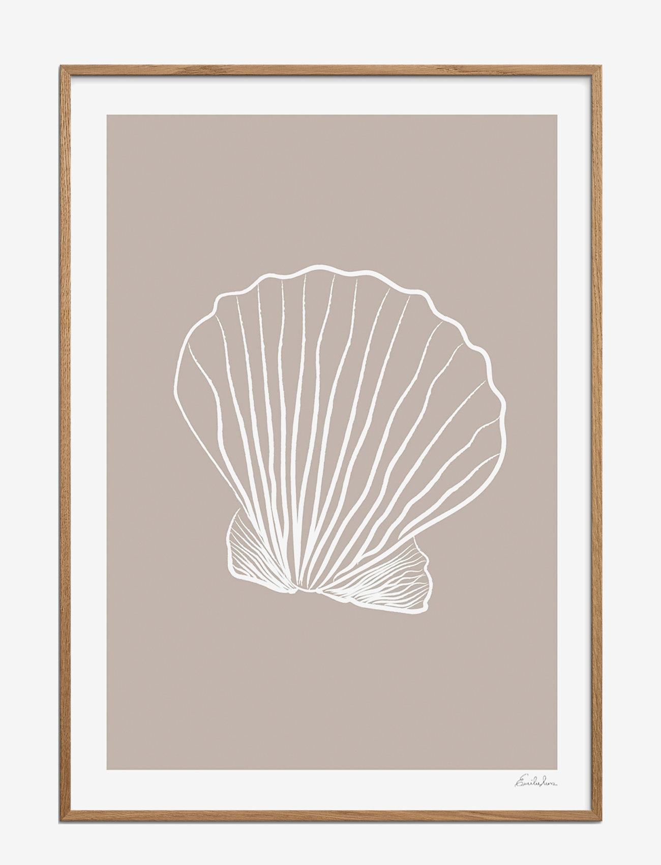 Poster & Frame - Emilie Luna - Seashell 01 - natur - multi - 0
